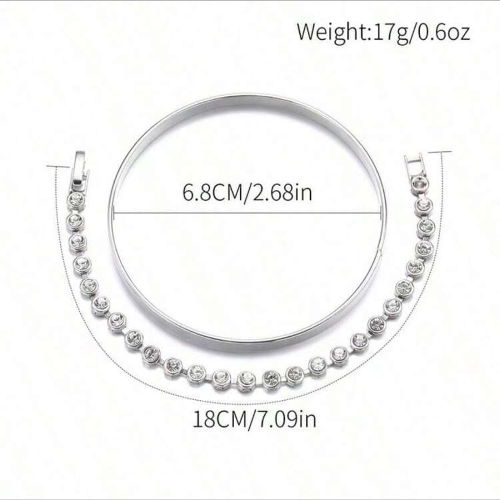Silver bracelet set - Picture 2 of 2